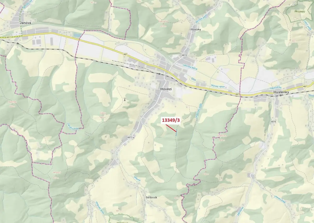 Prodej pozemku 655 m², Hovězí