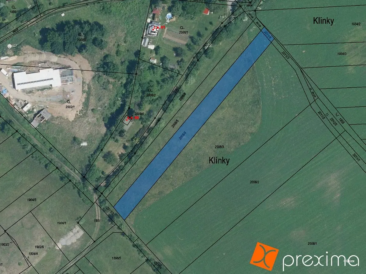 Prodej pozemku 435 m², Na Městečku · Pozořice