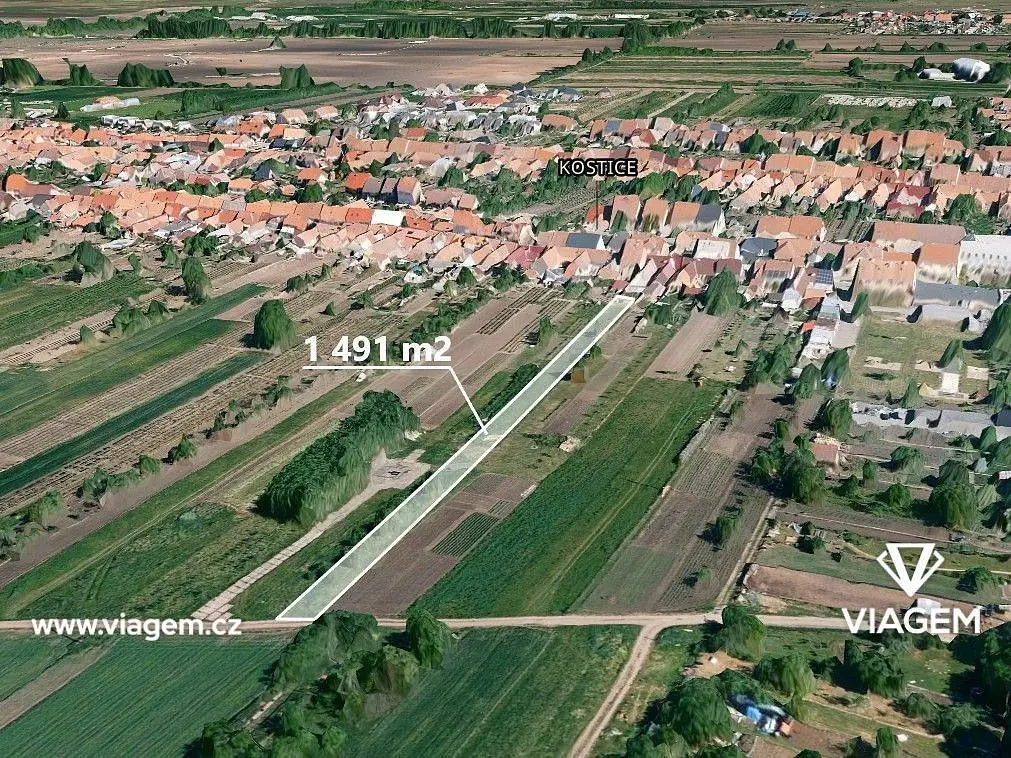 Prodej pozemku 745 m², Kostice