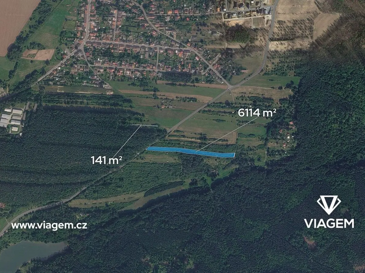 Prodej pozemku 6255 m², Lužná u Rakovníka · Lužná