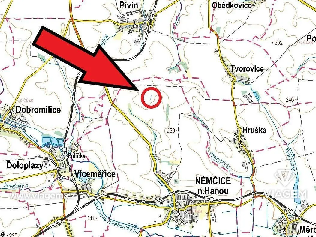 Prodej pozemku 139 m², Němčice nad Hanou