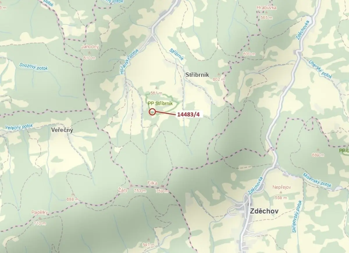 Prodej pozemku 173 m², Hovězí