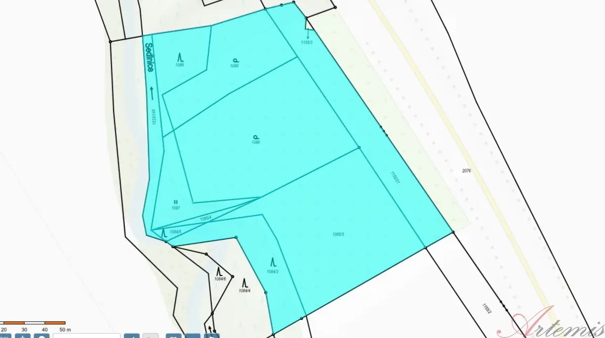 Prodej pozemku 14246 m², Sedlnice