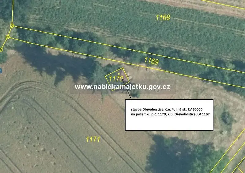 Prodej nemovitosti 26 m², Náměstí · Dřevohostice