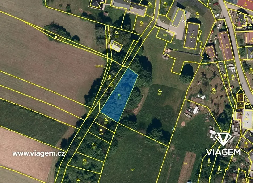 Prodej pozemku 643 m², Chabičov ve Slezsku · Háj ve Slezsku