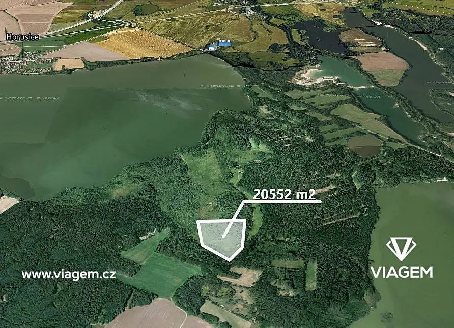 Prodej pozemku 20552 m², Horusice · Veselí nad Lužnicí