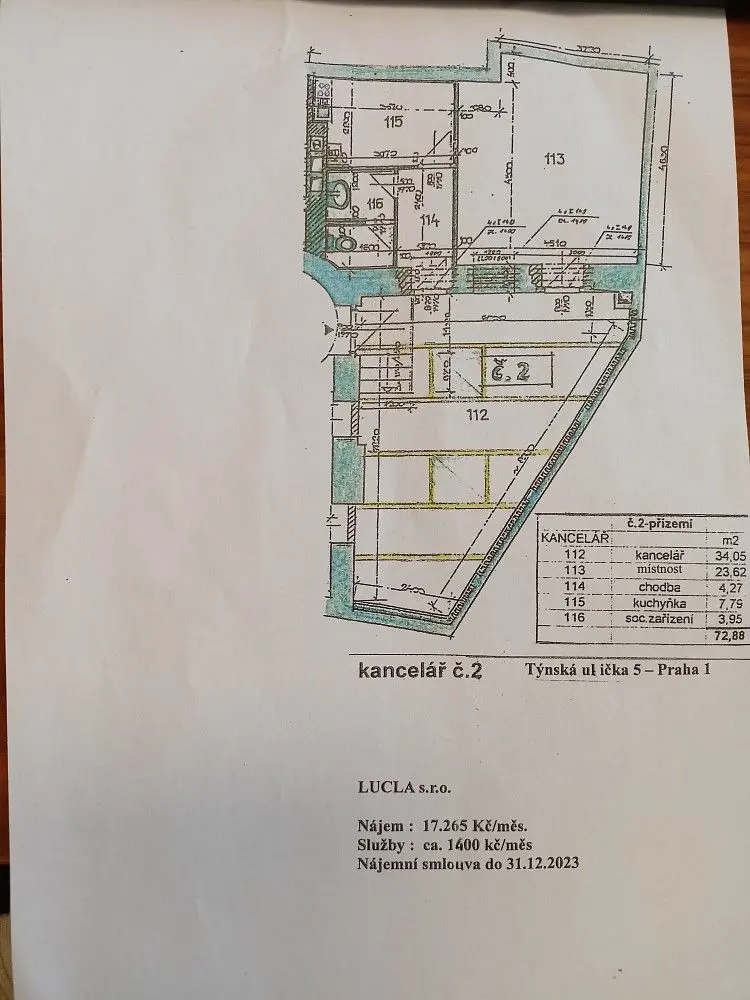 Pronájem komerčního prostoru 73 m², Týnská ulička · Staré Město