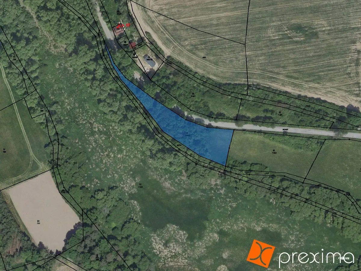 Prodej pozemku 1142 m², Chrášťany u Benešova · Chrášťany