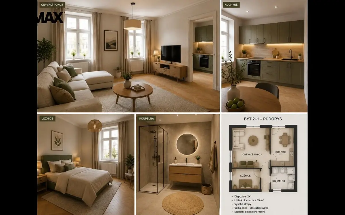 Prodej bytu 2+1 75 m², Svatoplukova · Prostějov, město · Prostějov
