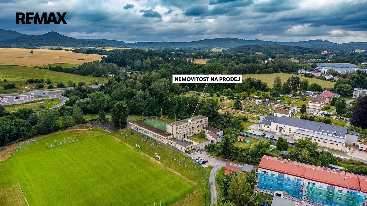 Prodej komerčního prostoru 1730 m², U Stadionu · Markvartice v Podještědí · Jablonné v Podještědí