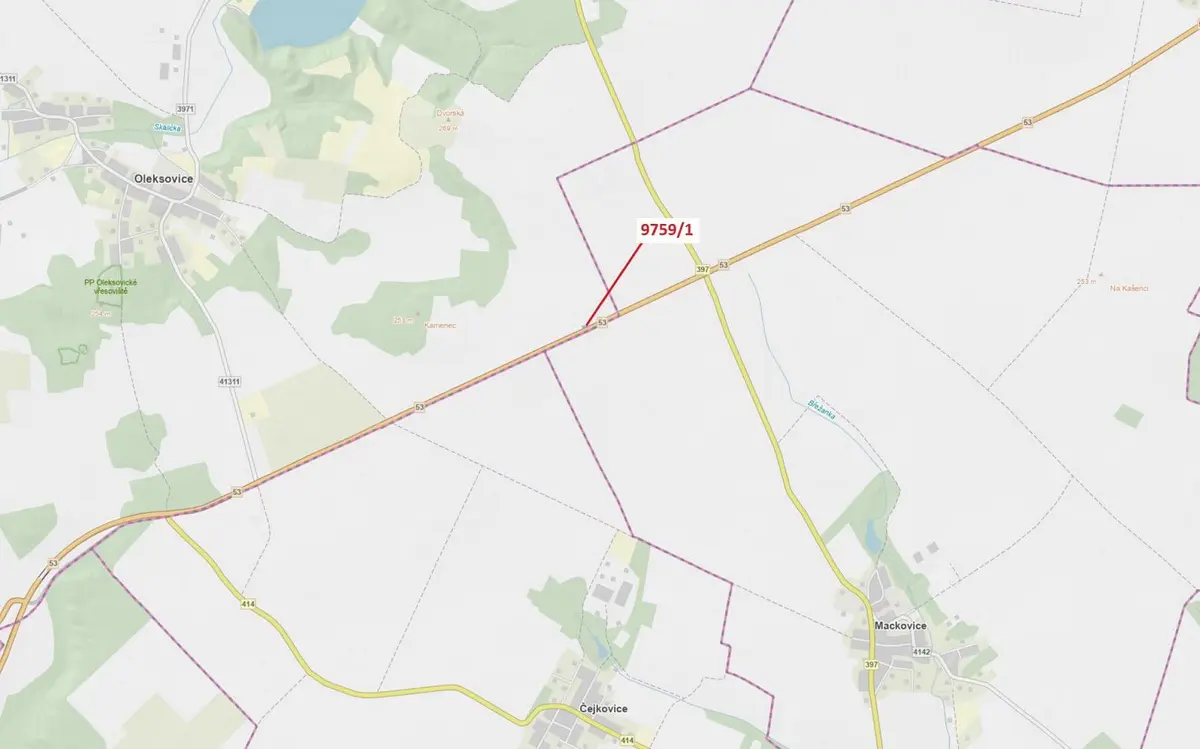 Prodej pozemku 281 m², Oleksovice