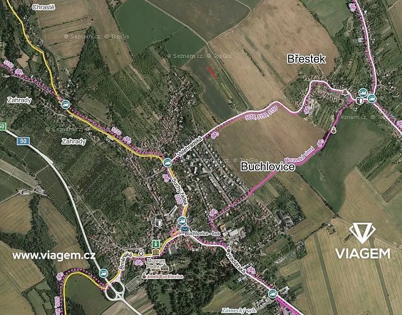 Prodej pozemku 201 m², Buchlovice