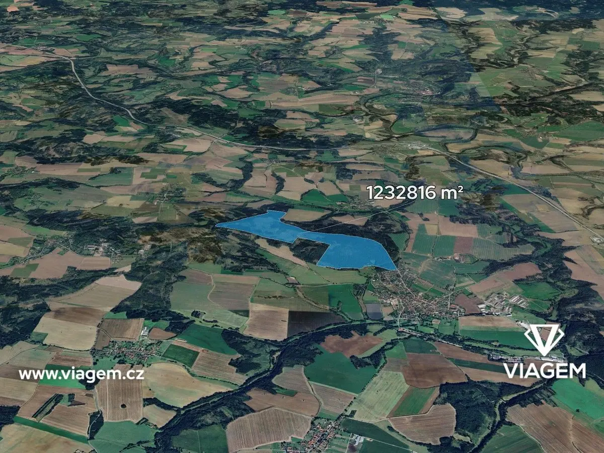 Prodej pozemku 1428 m², Trhový Štěpánov