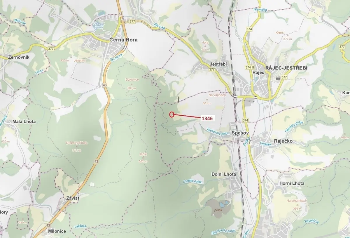 Prodej pozemku 135 m², Spešov