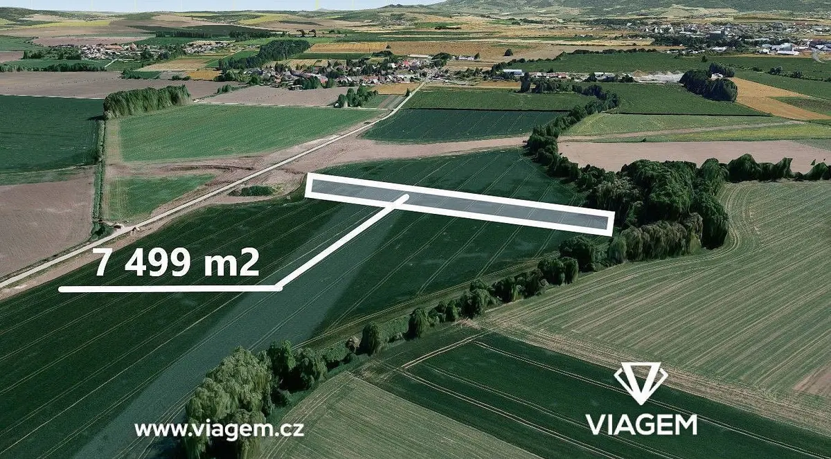 Prodej pozemku 2142 m², Količín · Holešov