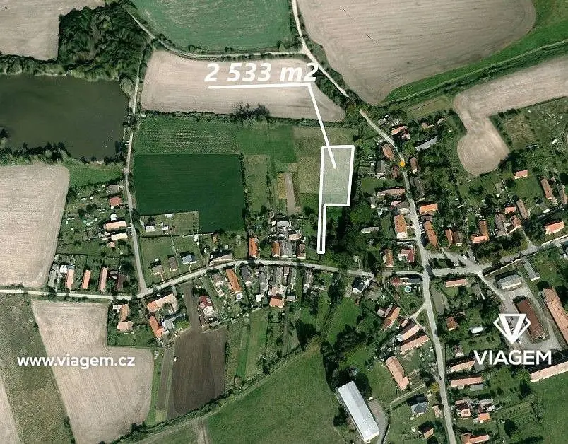 Prodej pozemku 1024 m², Struhy · Čachovice