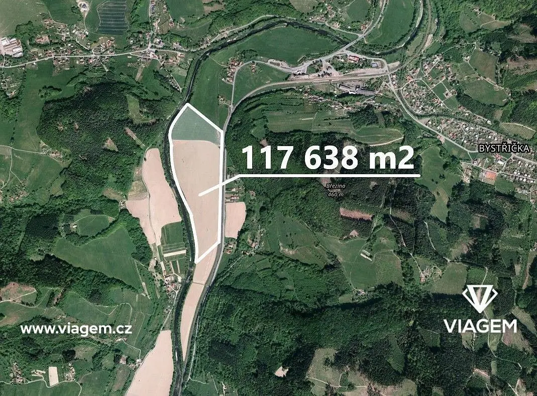 Prodej pozemku 7352 m², Pržno u Vsetína · Pržno