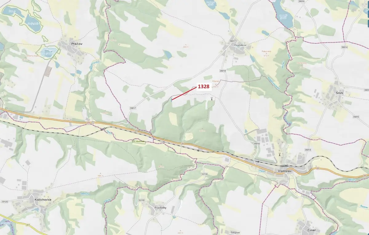 Prodej pozemku 662 m², Vladislav