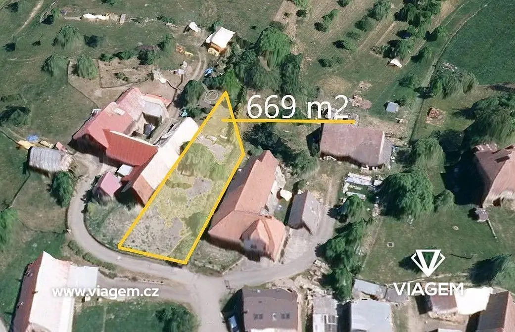 Prodej pozemku 73 m², Jasenná na Moravě · Jasenná
