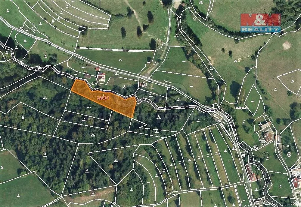 Prodej pozemku 4913 m², Huslenky