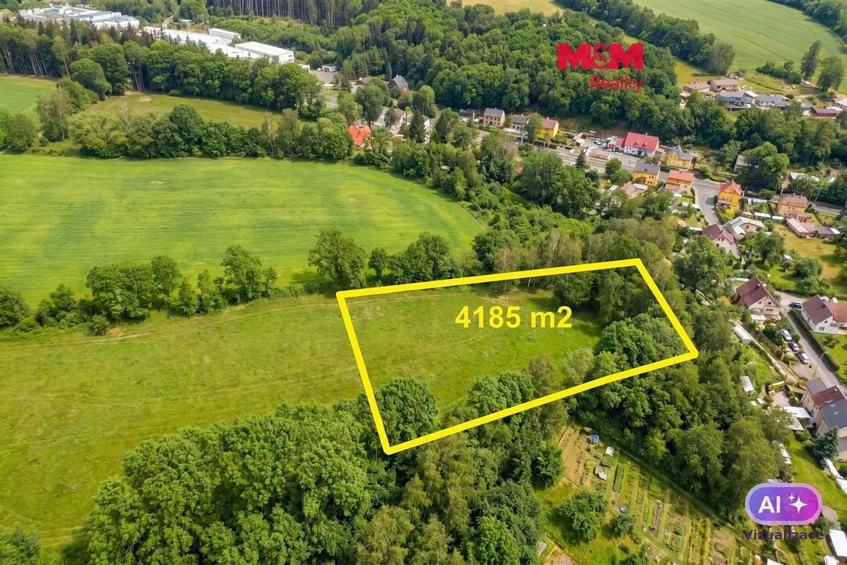 Prodej pozemku 4185 m², Horní Žďár u Ostrova · Ostrov