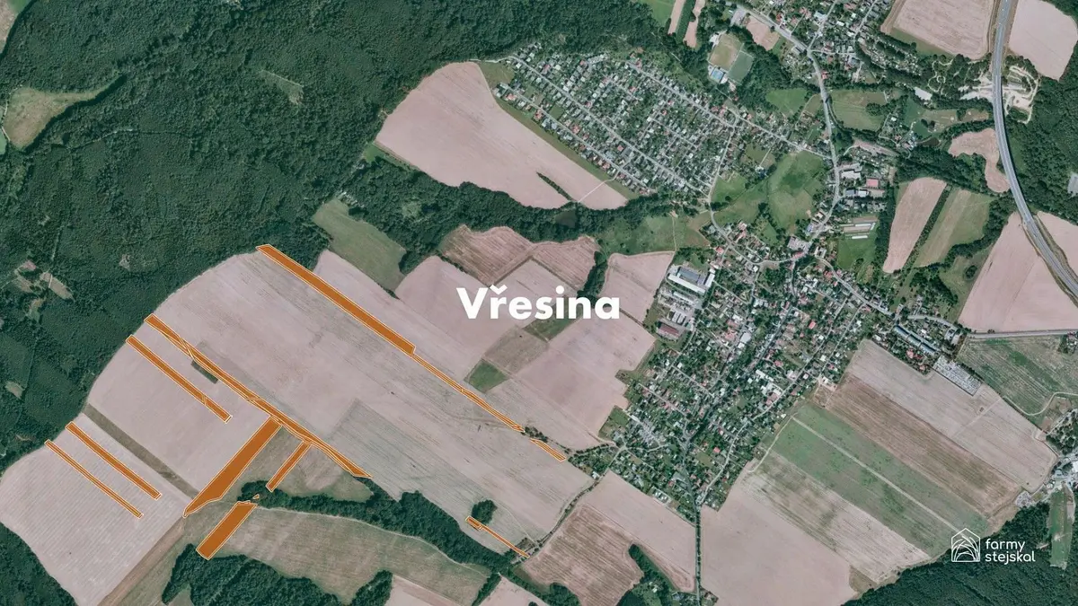 Prodej pozemku 102558 m², Zahrádkářská · Vřesina u Bílovce · Vřesina