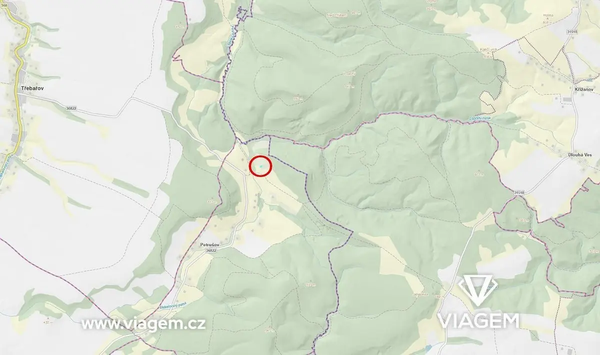 Prodej pozemku 383 m², Petrušov · Staré Město
