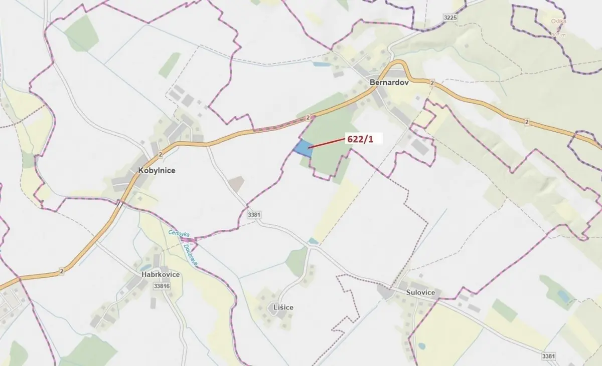 Prodej pozemku 12017 m², Bernardov