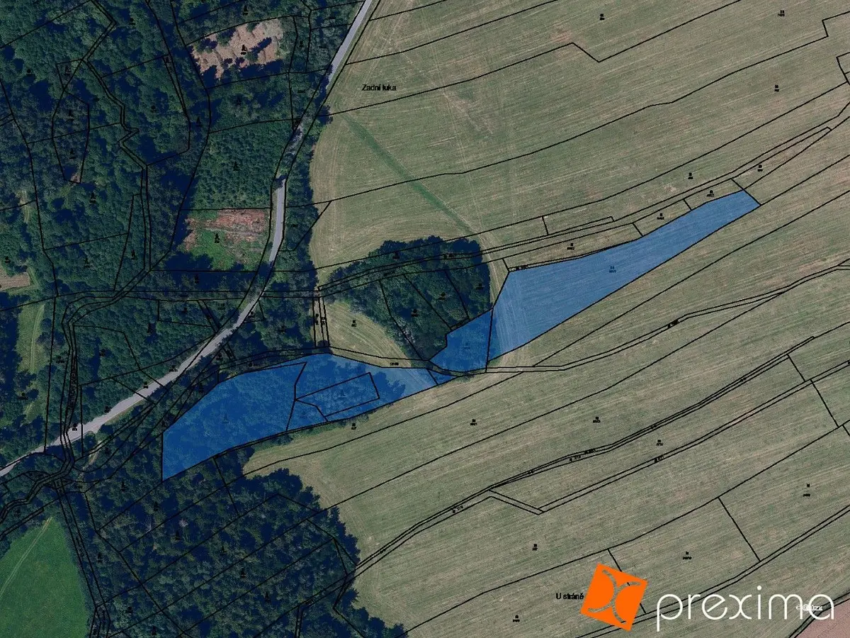 Prodej pozemku 1502 m², Proseč u Skutče · Proseč