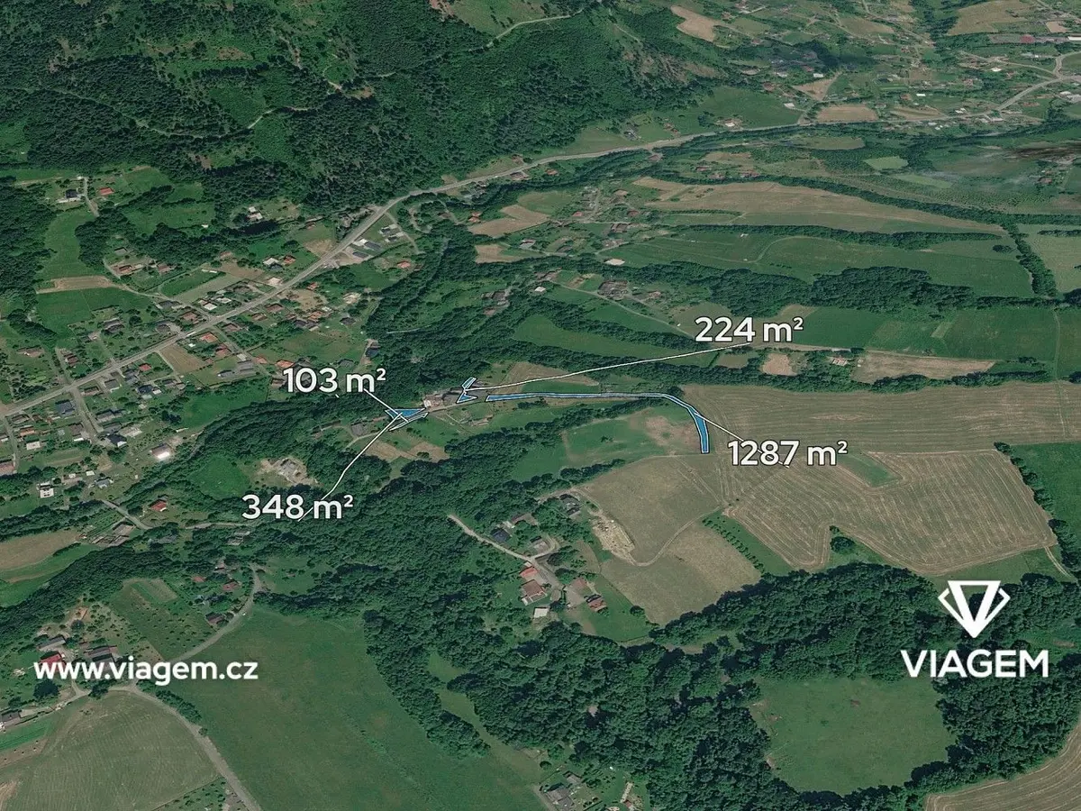 Prodej pozemku 345 m², Bystřice nad Olší · Bystřice
