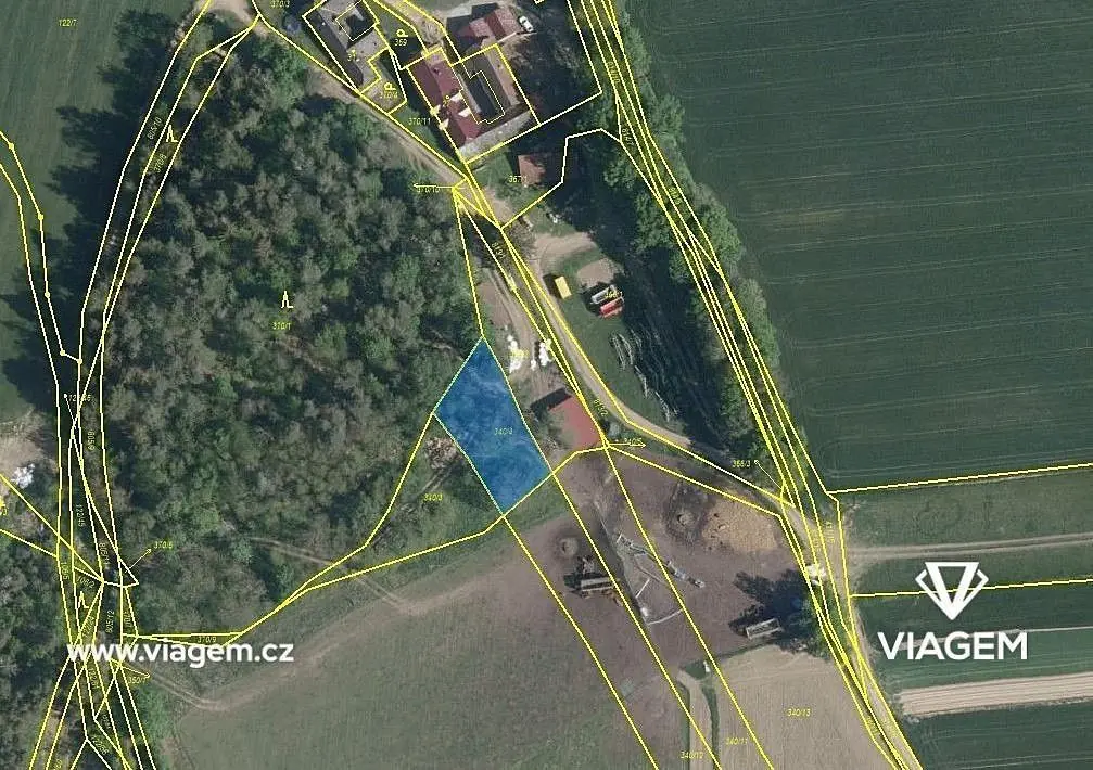 Prodej pozemku 221 m², Popelištná · Červená Řečice