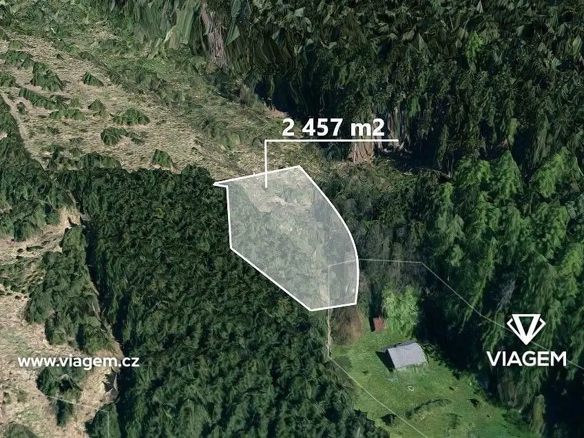 Prodej pozemku 1638 m², Třebětín