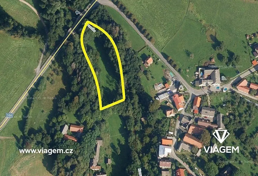 Prodej pozemku 4473 m², Miřetín · Proseč