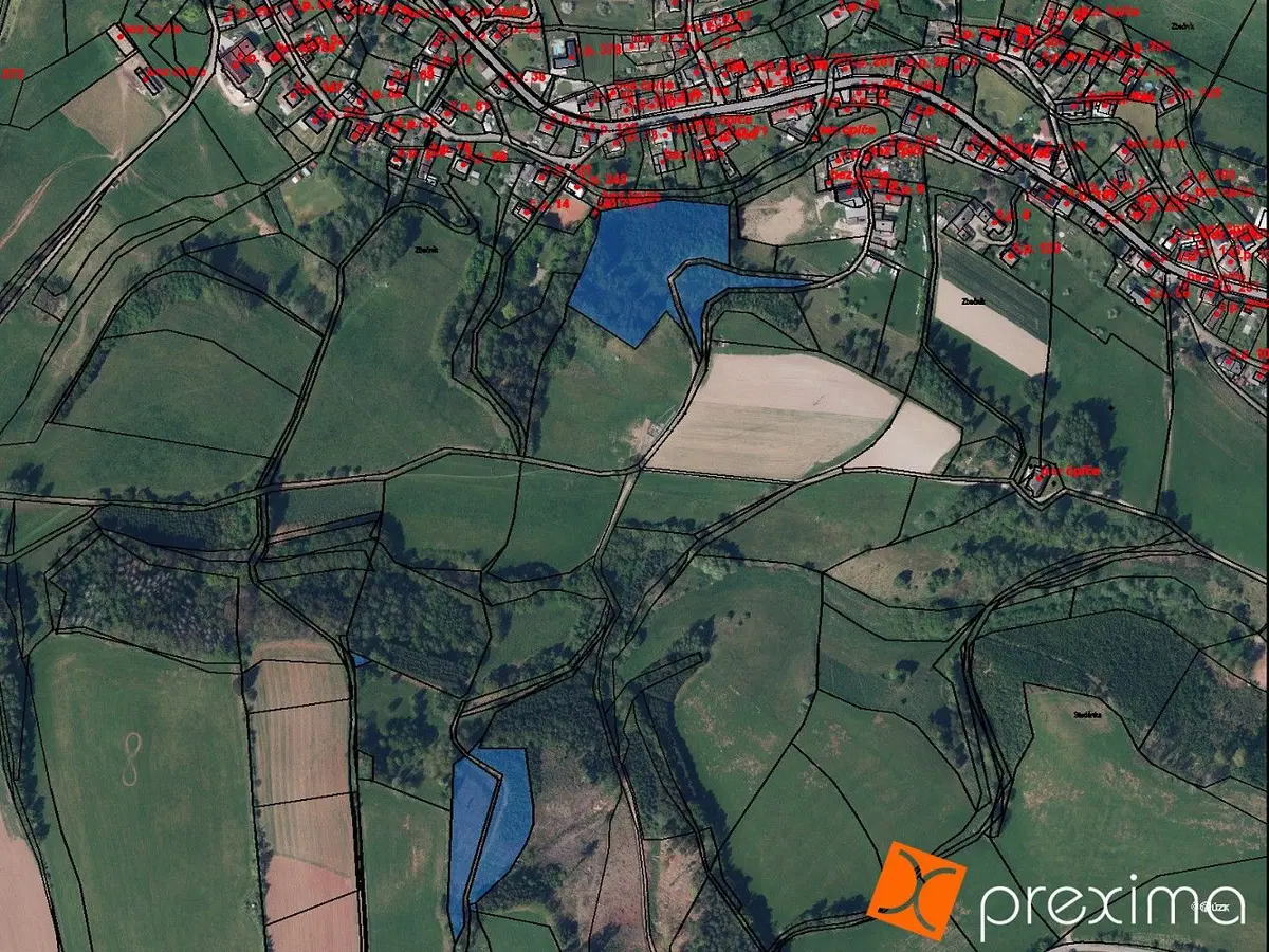 Prodej pozemku 8331 m², Zbečník · Hronov