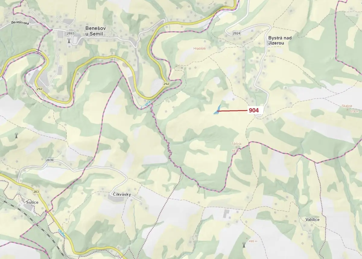 Prodej pozemku 2802 m², Bystrá nad Jizerou