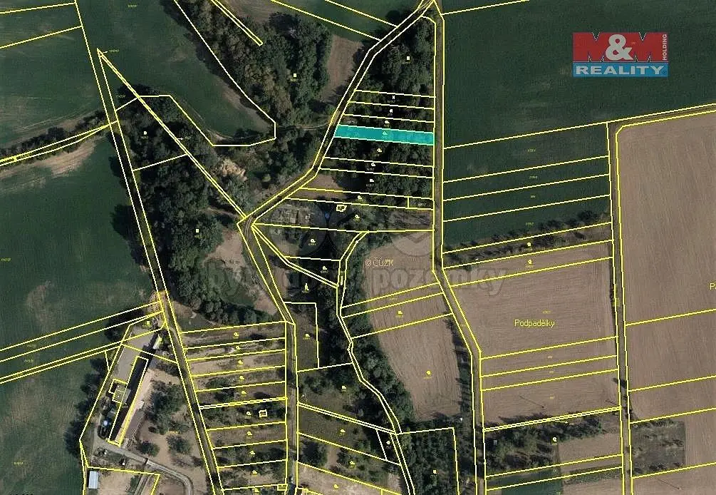 Prodej pozemku 649 m², Velké Těšany · Bařice-Velké Těšany