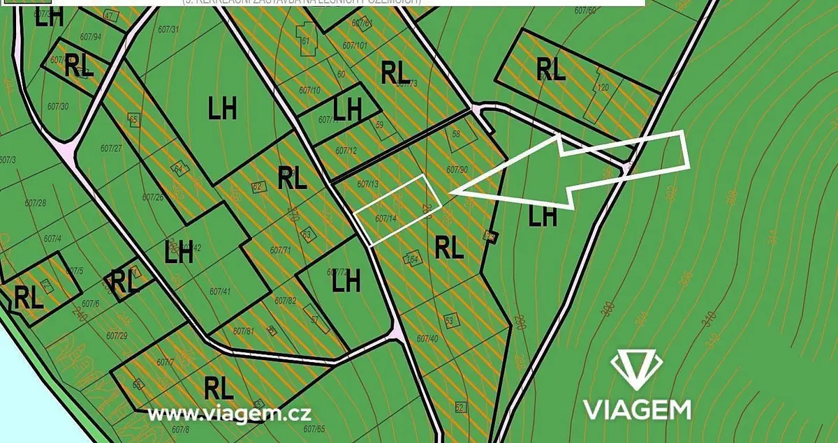 Prodej pozemku 446 m², Teletín · Krňany