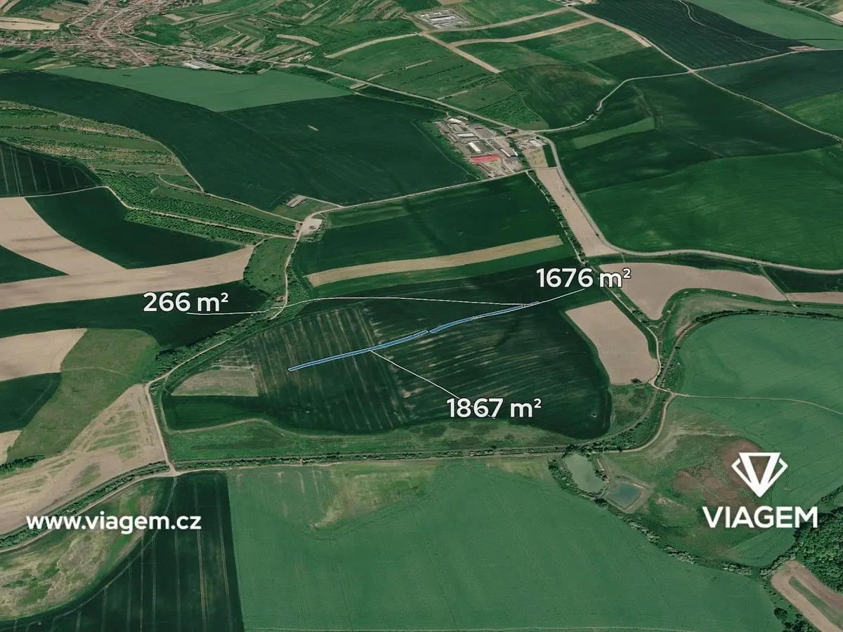 Prodej pozemku 1904 m², Dambořice