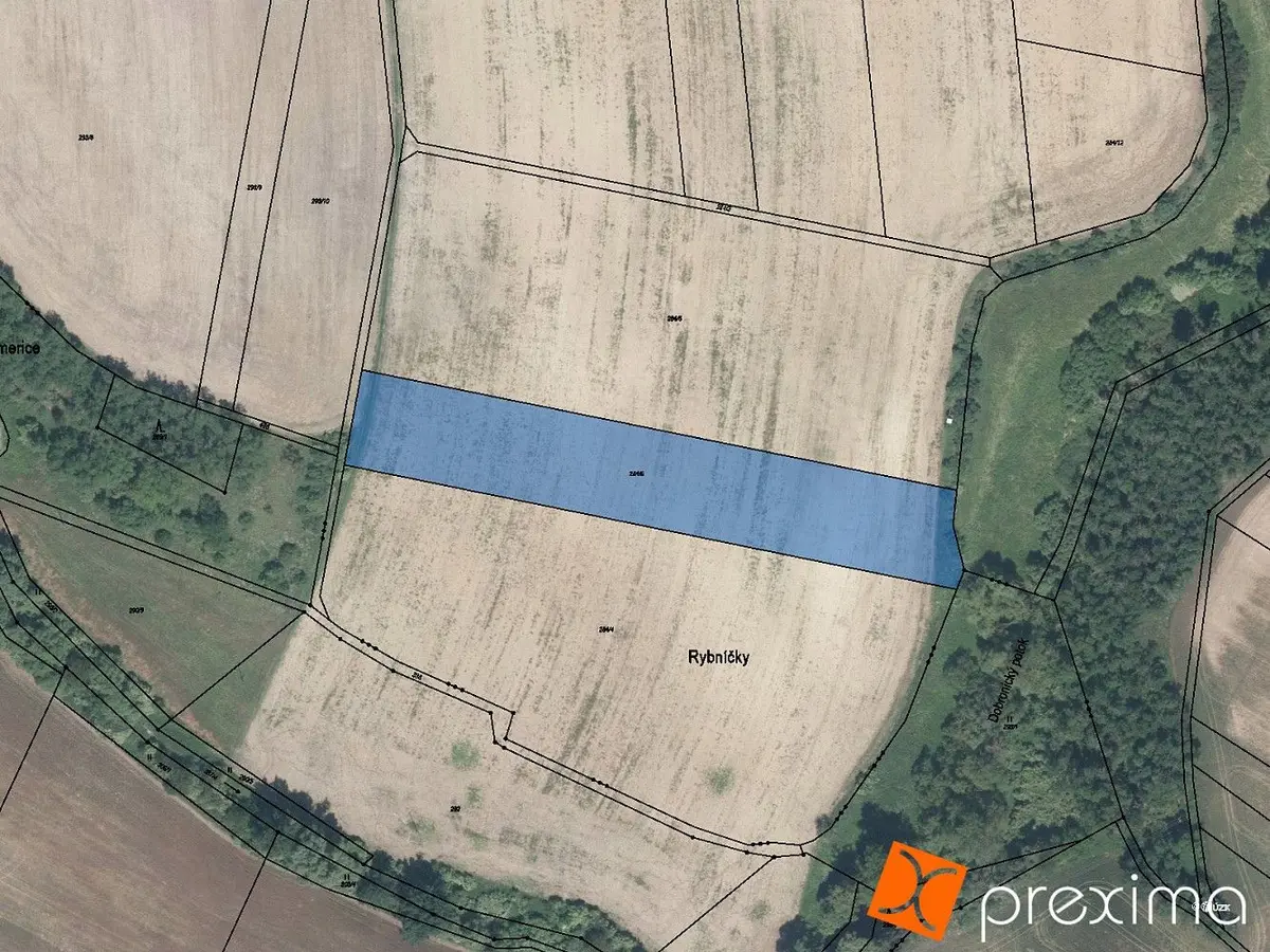 Prodej pozemku 549 m², Přeskače