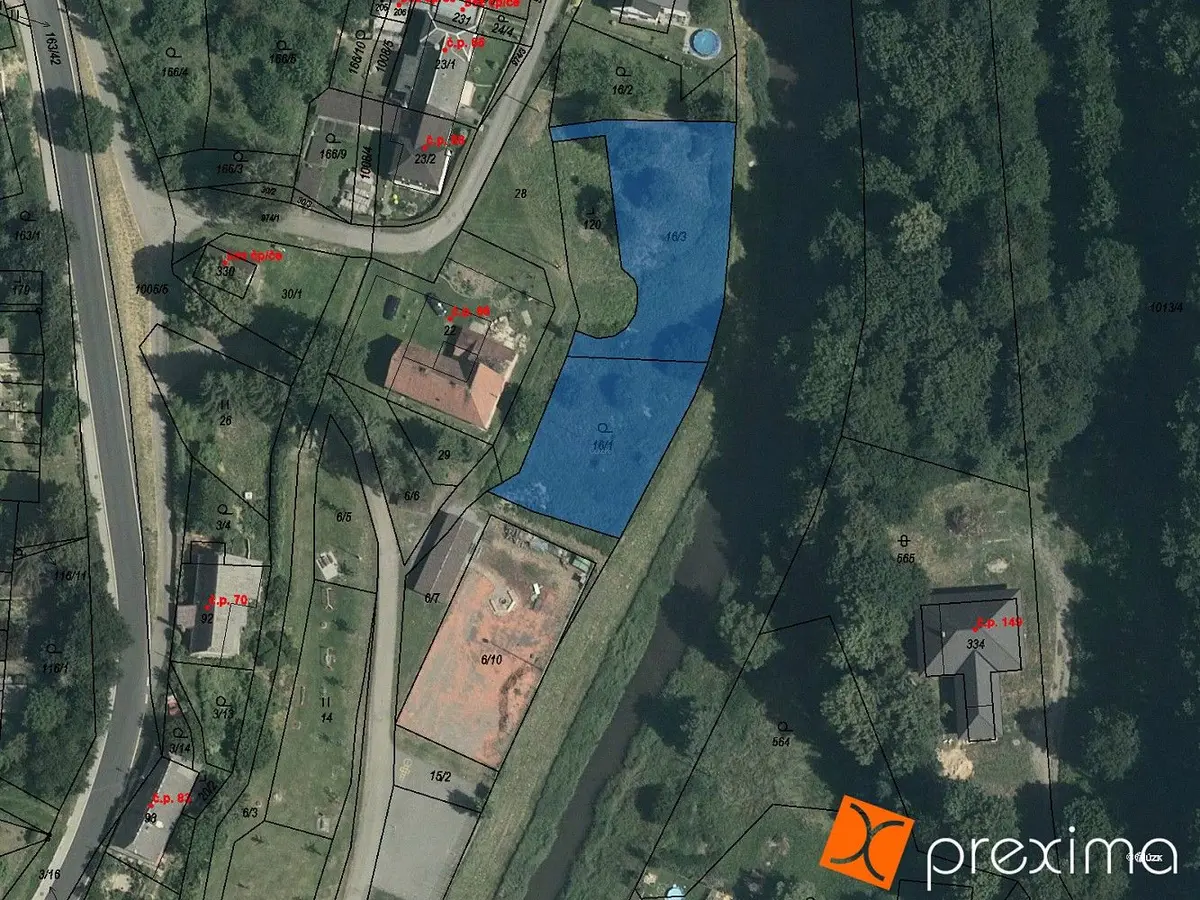 Prodej pozemku 1467 m², Krasíkov