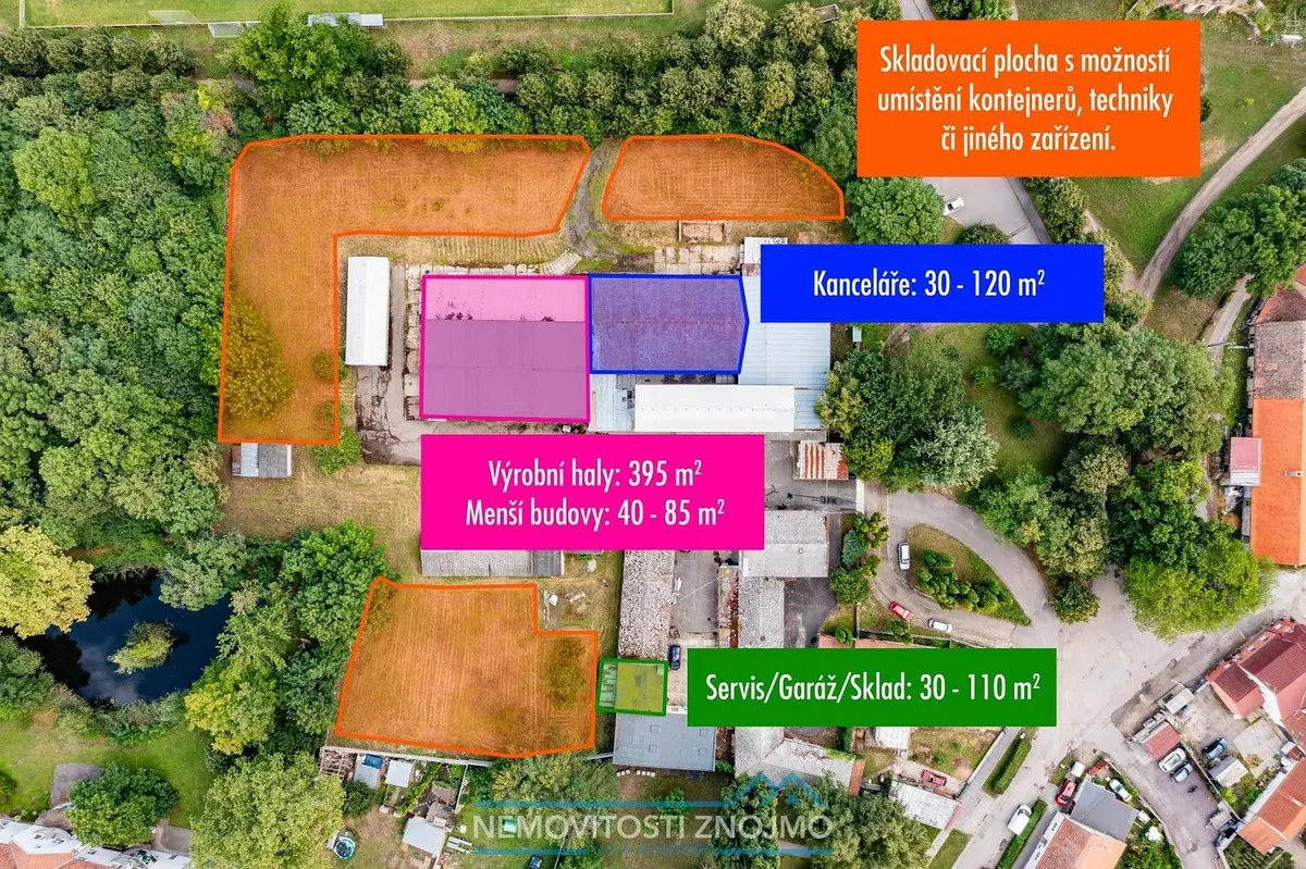 Pronájem komerčního prostoru 12000 m², Hrušovany nad Jevišovkou