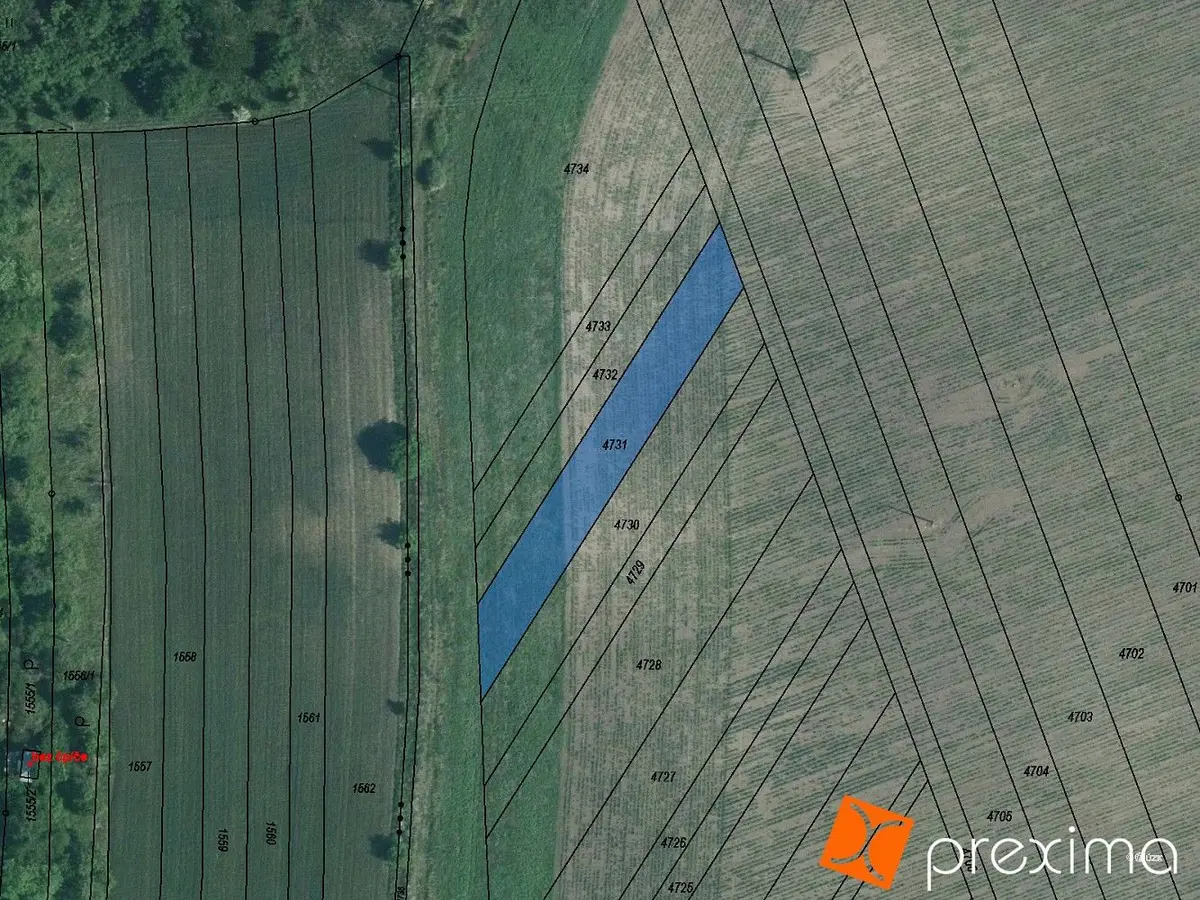 Prodej pozemku 280 m², Komenského · Újezd u Brna