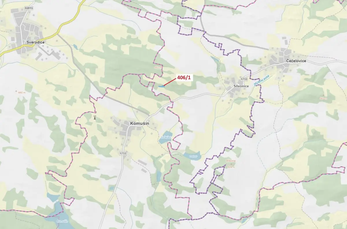 Prodej pozemku 1762 m², Čečelovice · okres Strakonice Jihočeský kraj