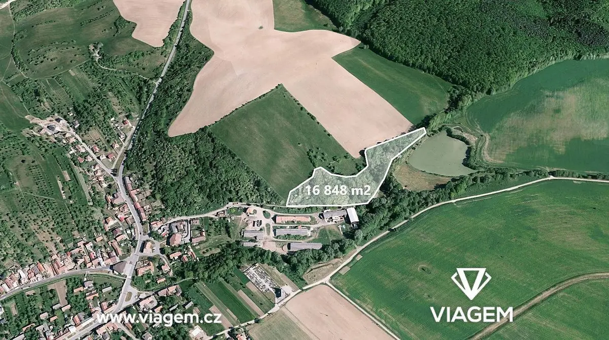 Prodej pozemku 3476 m², Pašovice na Moravě · Pašovice