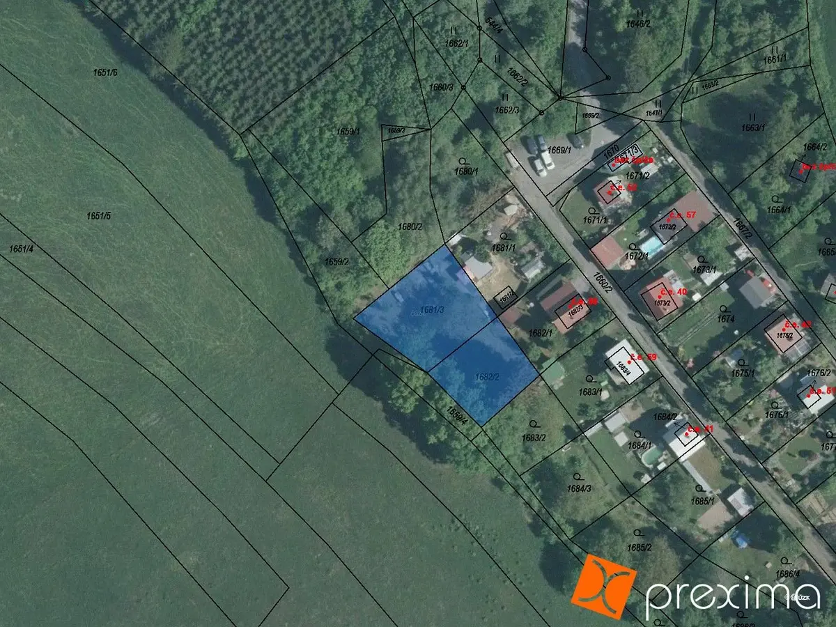 Prodej pozemku 451 m², Slušovice