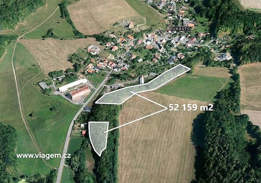Prodej pozemku 7911 m², Lukavec · Fulnek