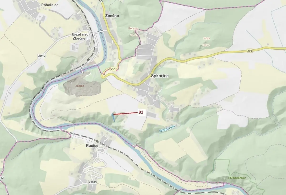 Prodej pozemku 1816 m², Sýkořice