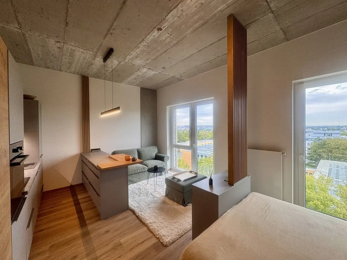 Pronájem bytu 1+kk 33 m², Bohunická · Horní Heršpice · Brno