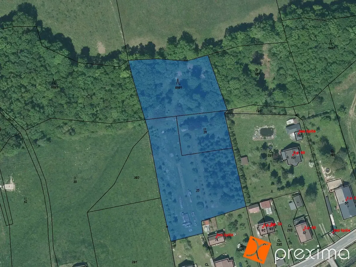 Prodej pozemku 4272 m², Arnultovice u Jindřichova · Jindřichov