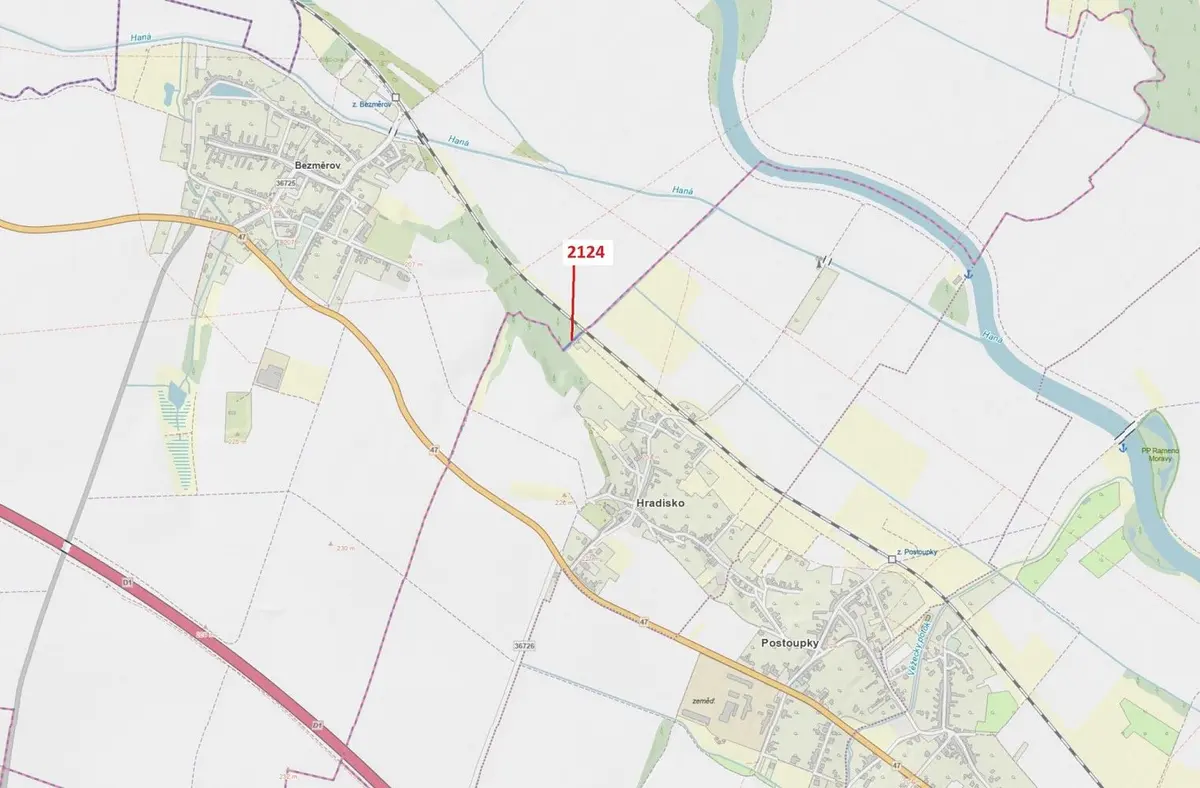 Prodej pozemku 380 m², Bezměrov